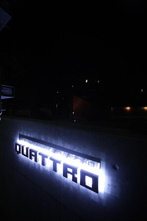 Front of property – evening/night