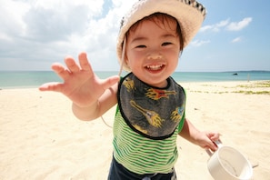 On the beach, white sand - On The Beach Lue (Motobu)