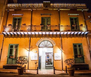 Front of property – evening/night