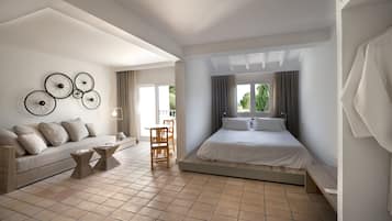2 bedrooms, in-room safe, soundproofing, iron/ironing board