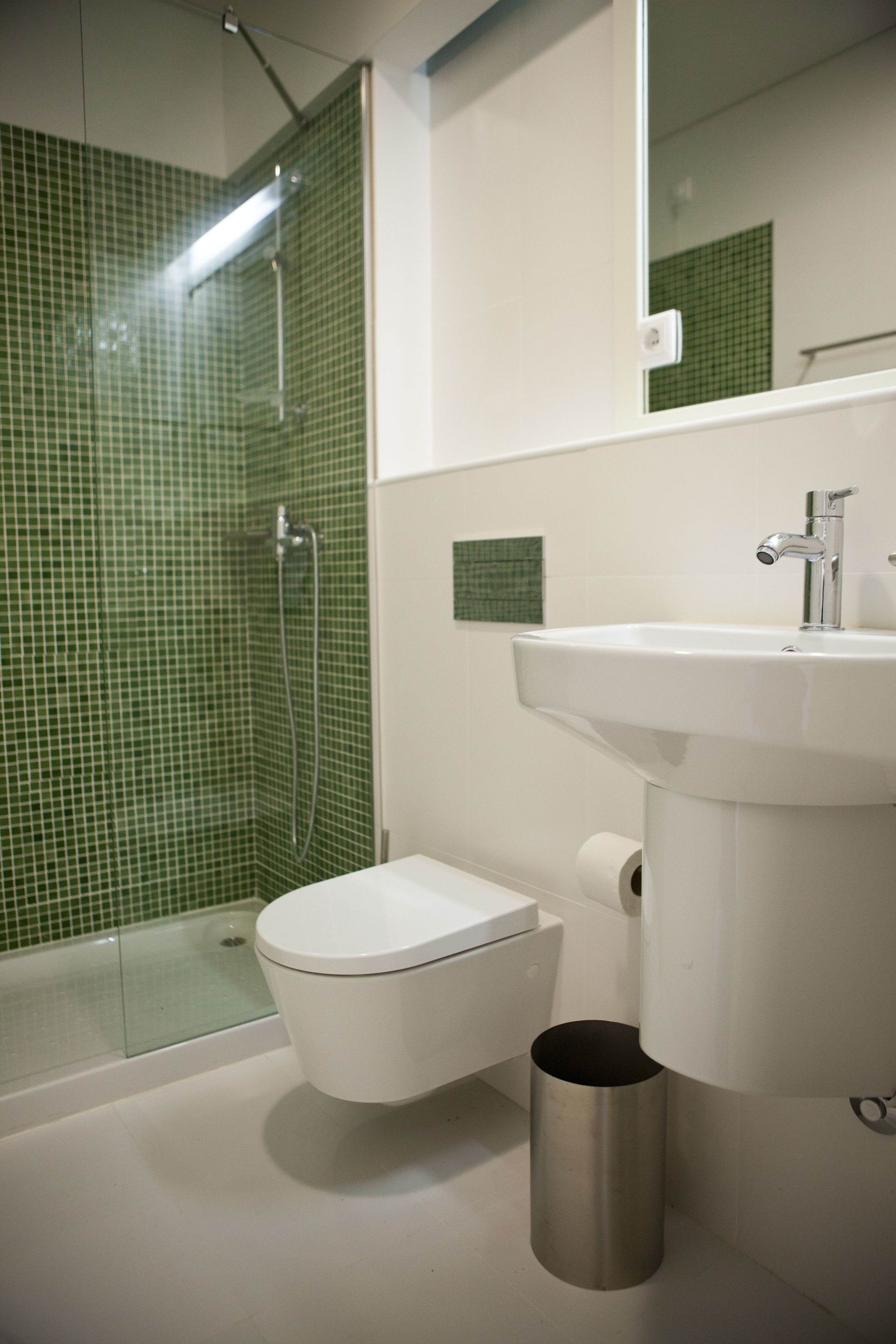 double or twin room | bathroom | shower, hair dryer, towels