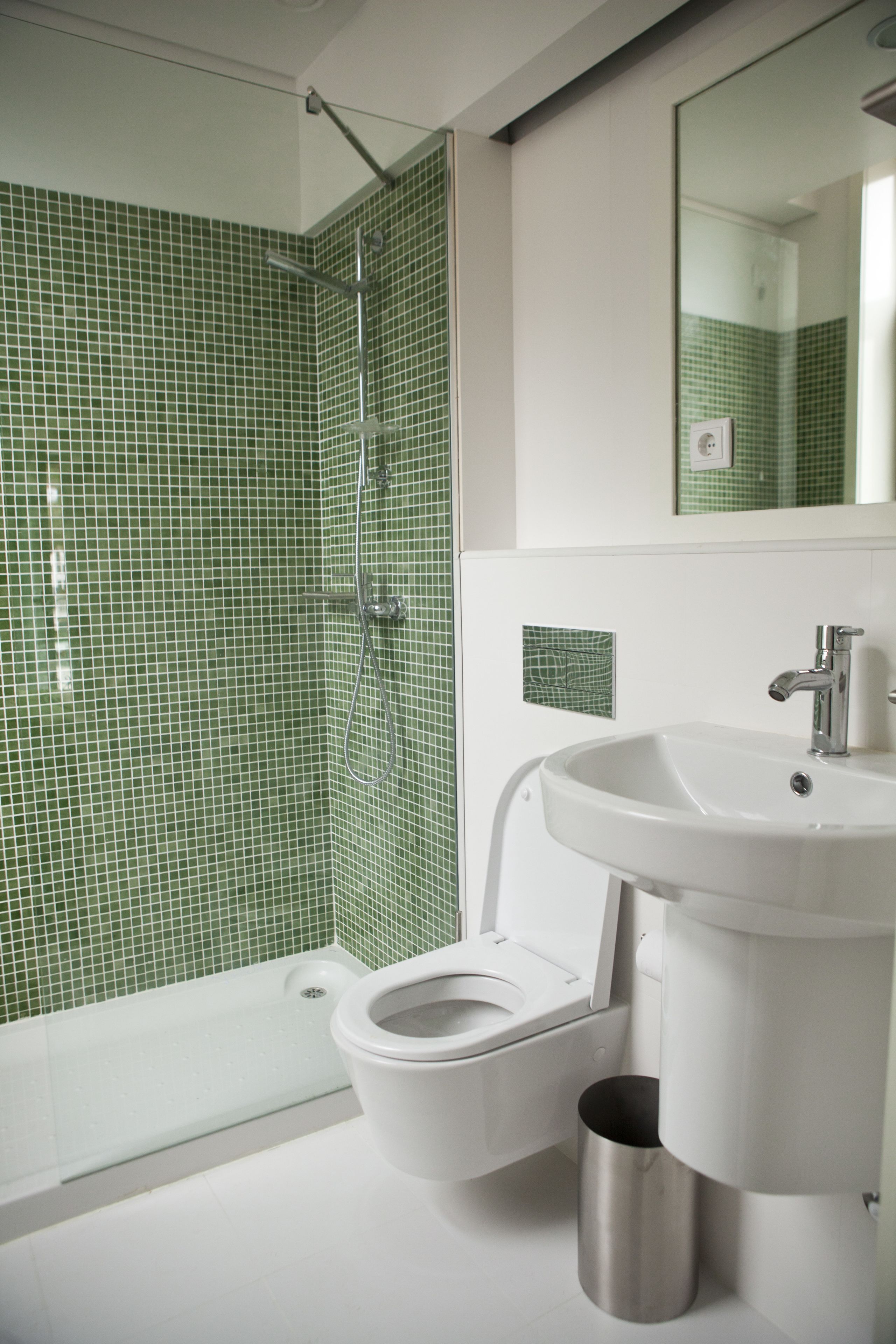 double or twin room | bathroom | shower, hair dryer, towels