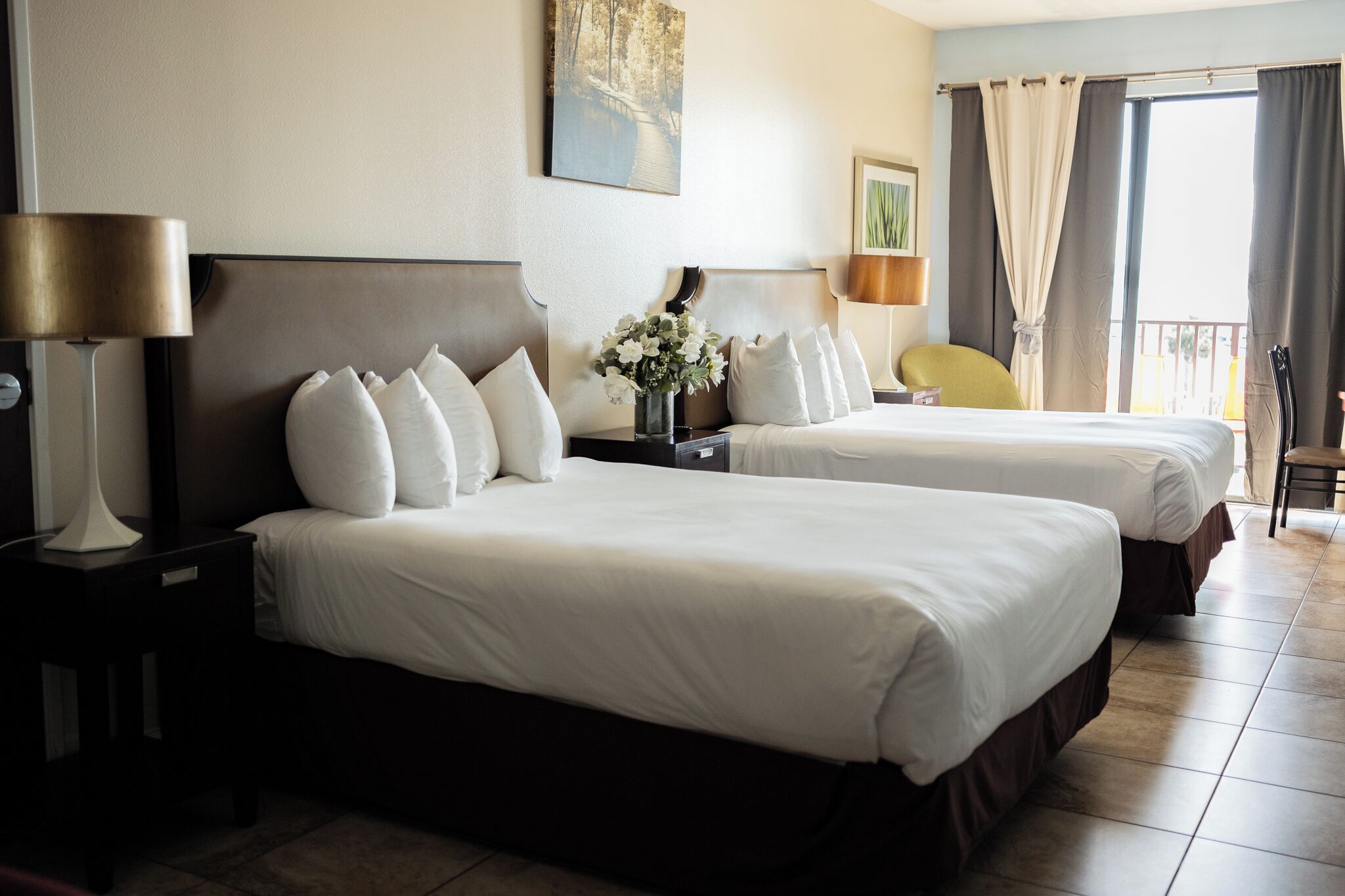 Room, 2 Queen Beds, Non Smoking | Premium bedding, desk, laptop workspace, iron/ironing board