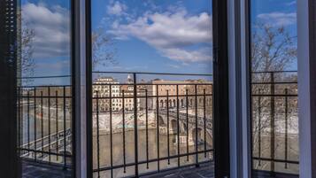 Apartment, Terrace, River View | Down comforters, in-room safe, soundproofing, iron/ironing board