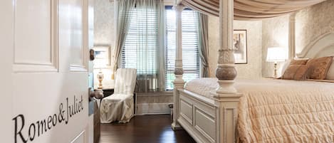 Suite Romantica, 1 letto king | Biancheria da letto di alta qualità, con stile personalizzato