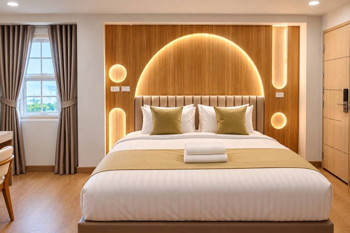 Double upper 4th floor | デスク、WiFi (無料)、ベッドシーツ