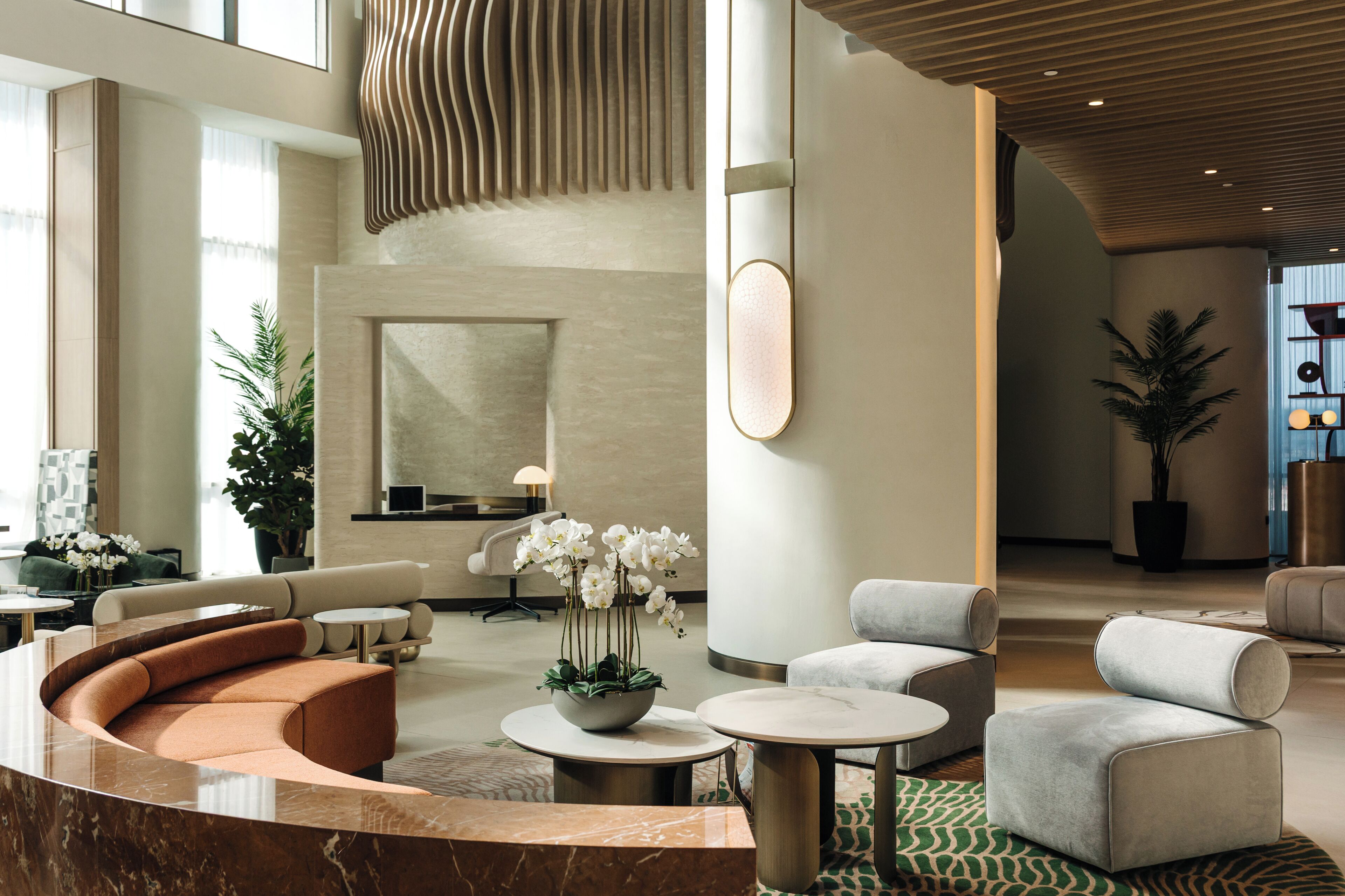 Sitteområde i lobbyen