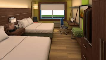 Pillowtop beds, in-room safe, desk, iron/ironing board