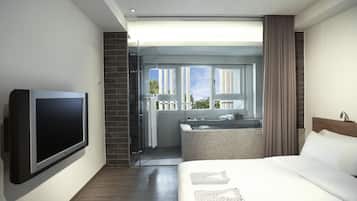 Pengeskab på værelset, skrivebord, gratis Wi-Fi, sengetøj