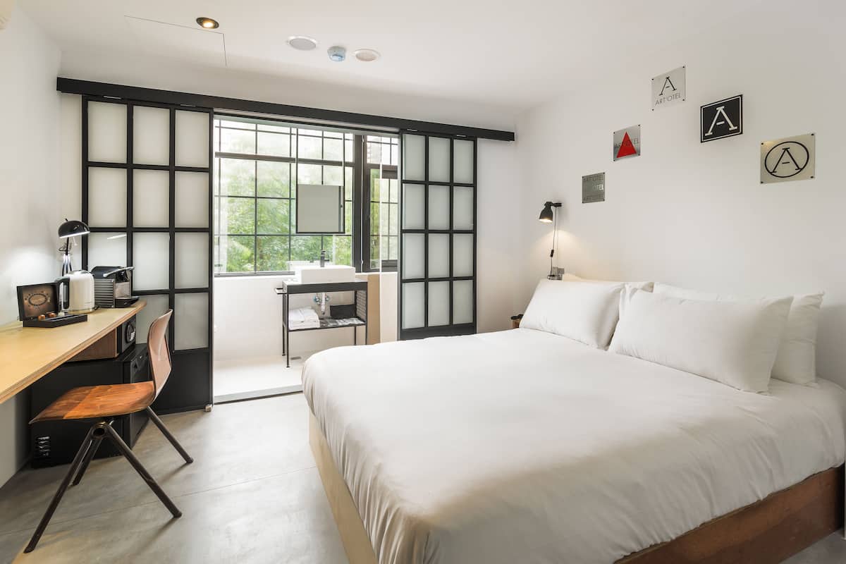 Superior-Loft, 1 Doppelbett, Kühlschrank, Parkblick