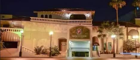 Front of property – evening/night