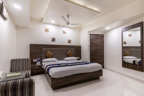 Executive Double or Twin Room | Premium bedding, in-room safe, desk, iron/ironing board - Hotel Ashish (Ahmedabad)