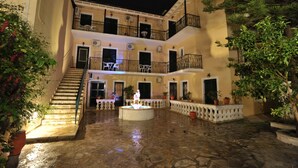 Front of property - evening/night - Elli Marina Studios & Apartments (Corfu)
