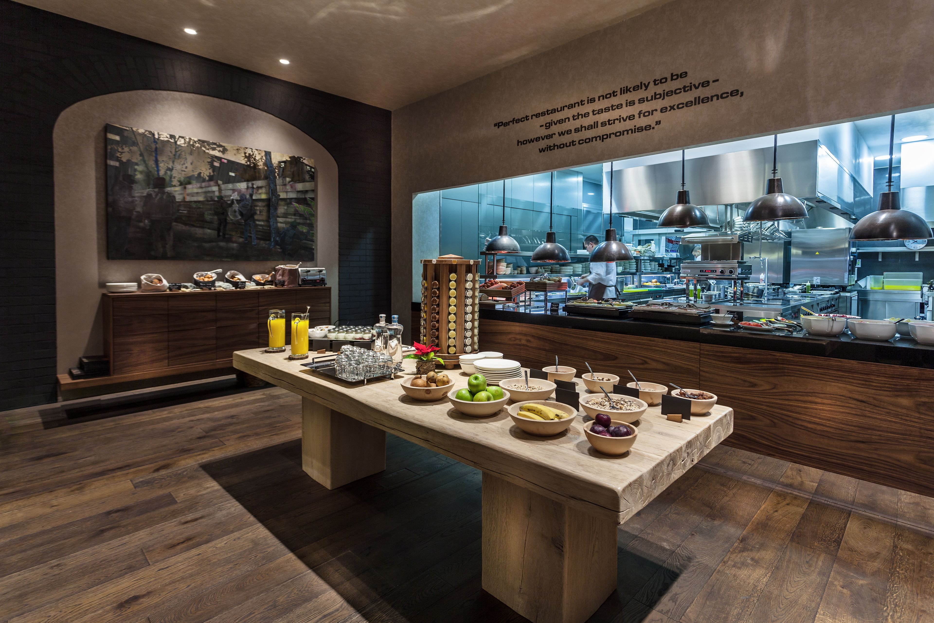 Daily buffet breakfast for a fee