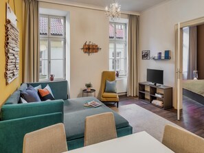 Apartment, 1 Bedroom (Smetana) | Hypo-allergenic bedding, in-room safe, individually decorated - 4 Arts Apartments by Adrez Living (Prague)