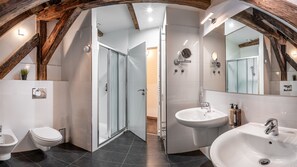 Apartment, 3 Bedrooms, Terrace (Kepler) | Bathroom | Designer toiletries, hair dryer, towels