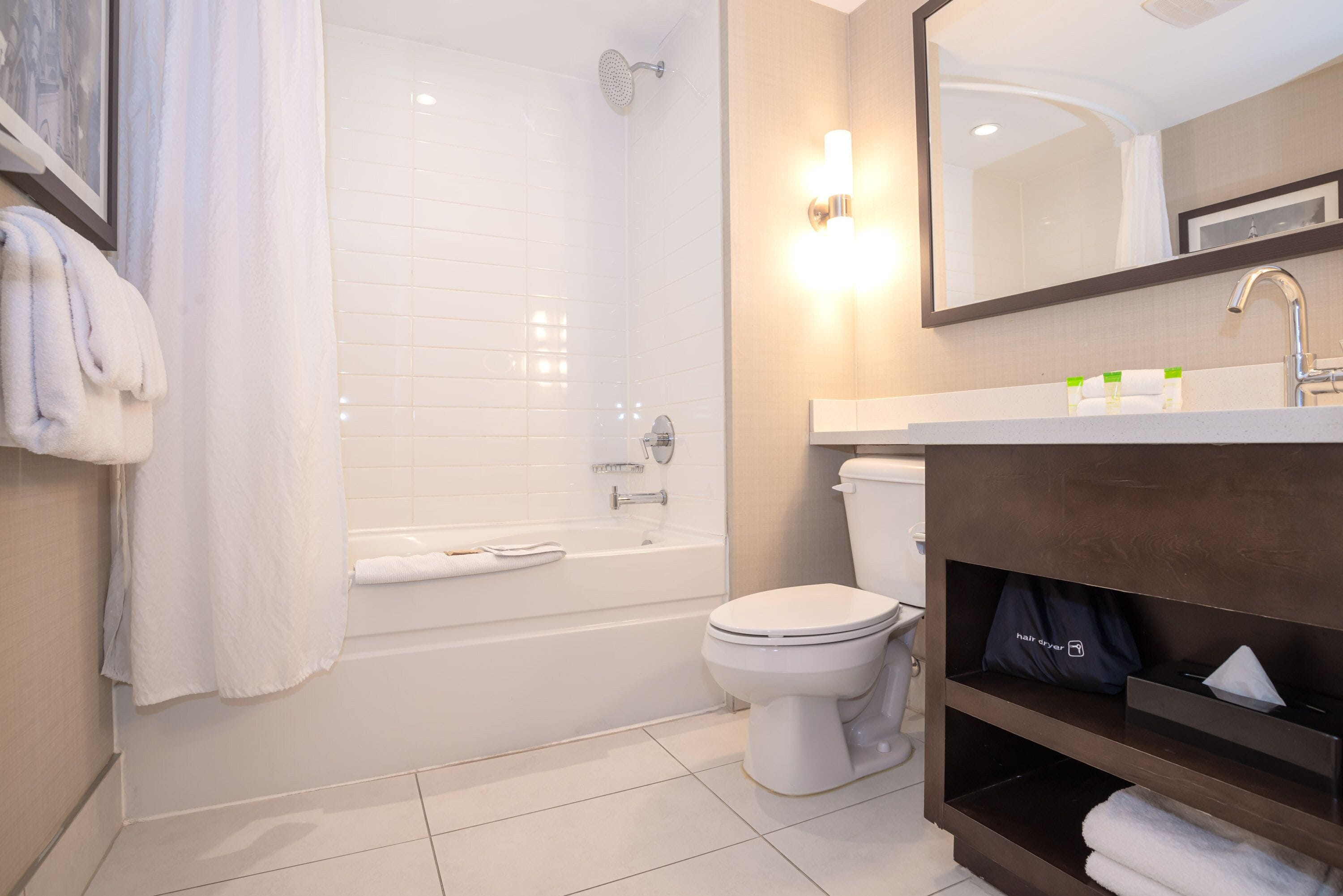 suite, 1 queen bed, kitchen (loft) | bathroom | shower, rainfall showerhead, free toiletries, hair dryer