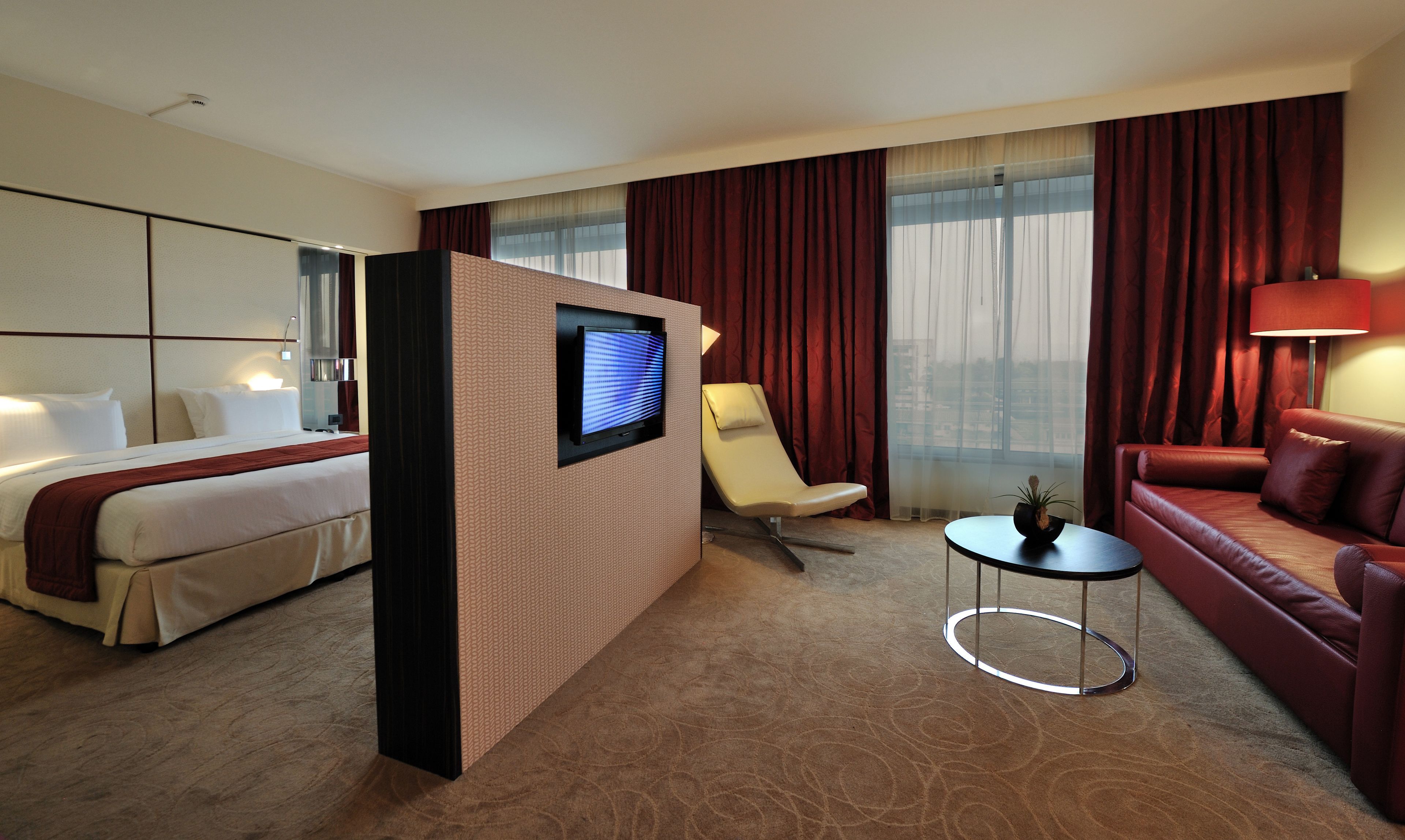 superior room | living area | flat-screen tv