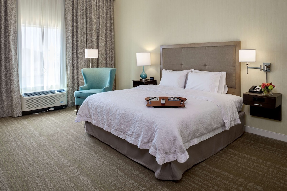 In-room safe, blackout curtains, iron/ironing board