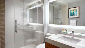 Hair dryer, towels