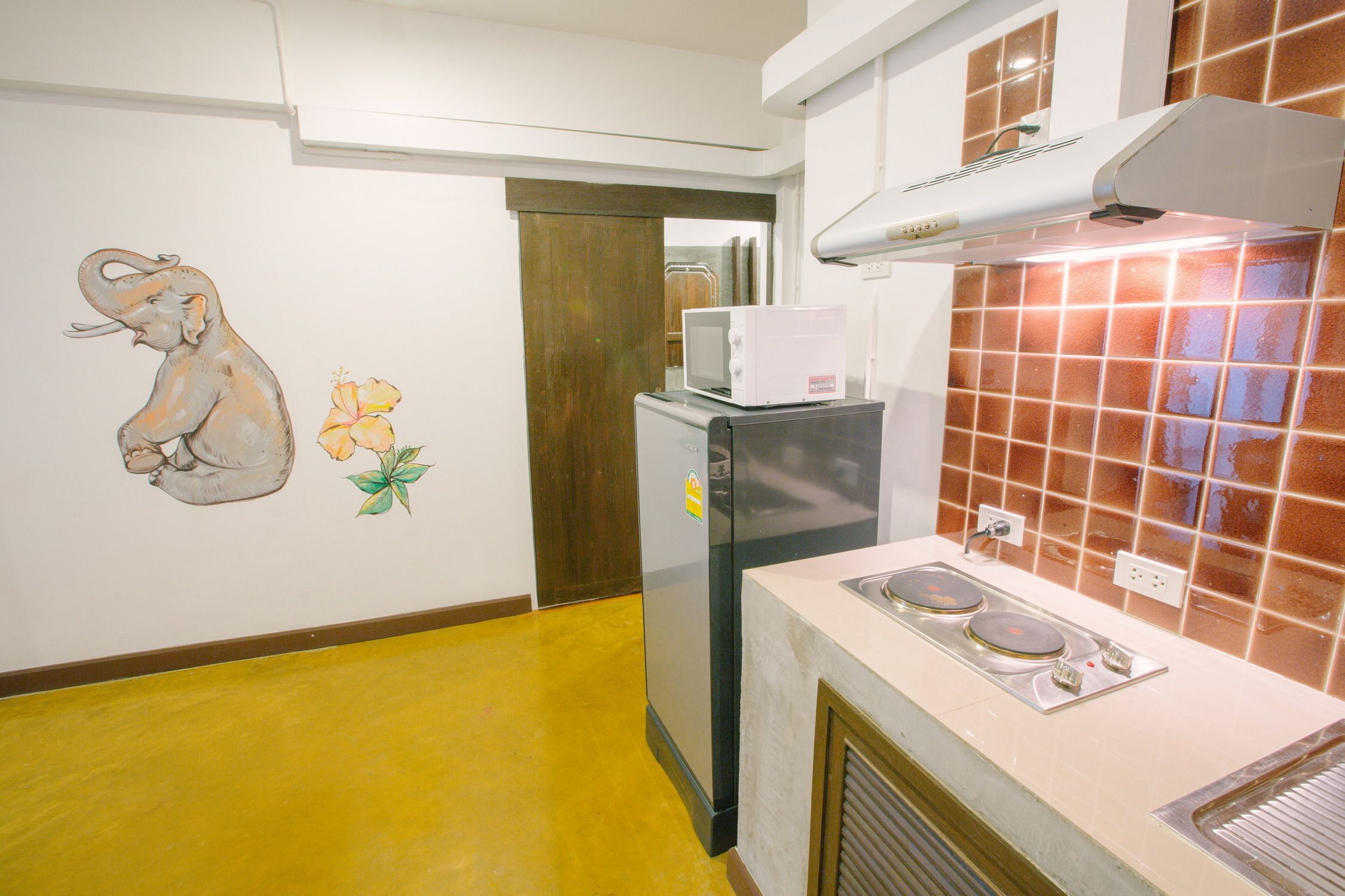 1 bedroom | private kitchenette | full-sized fridge, microwave, electric kettle, cookware/dishes/utensils