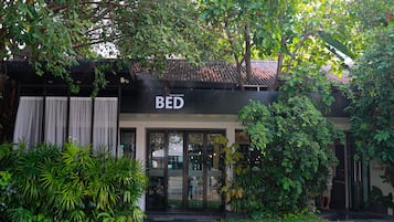 Façana frontal de l'allotjament