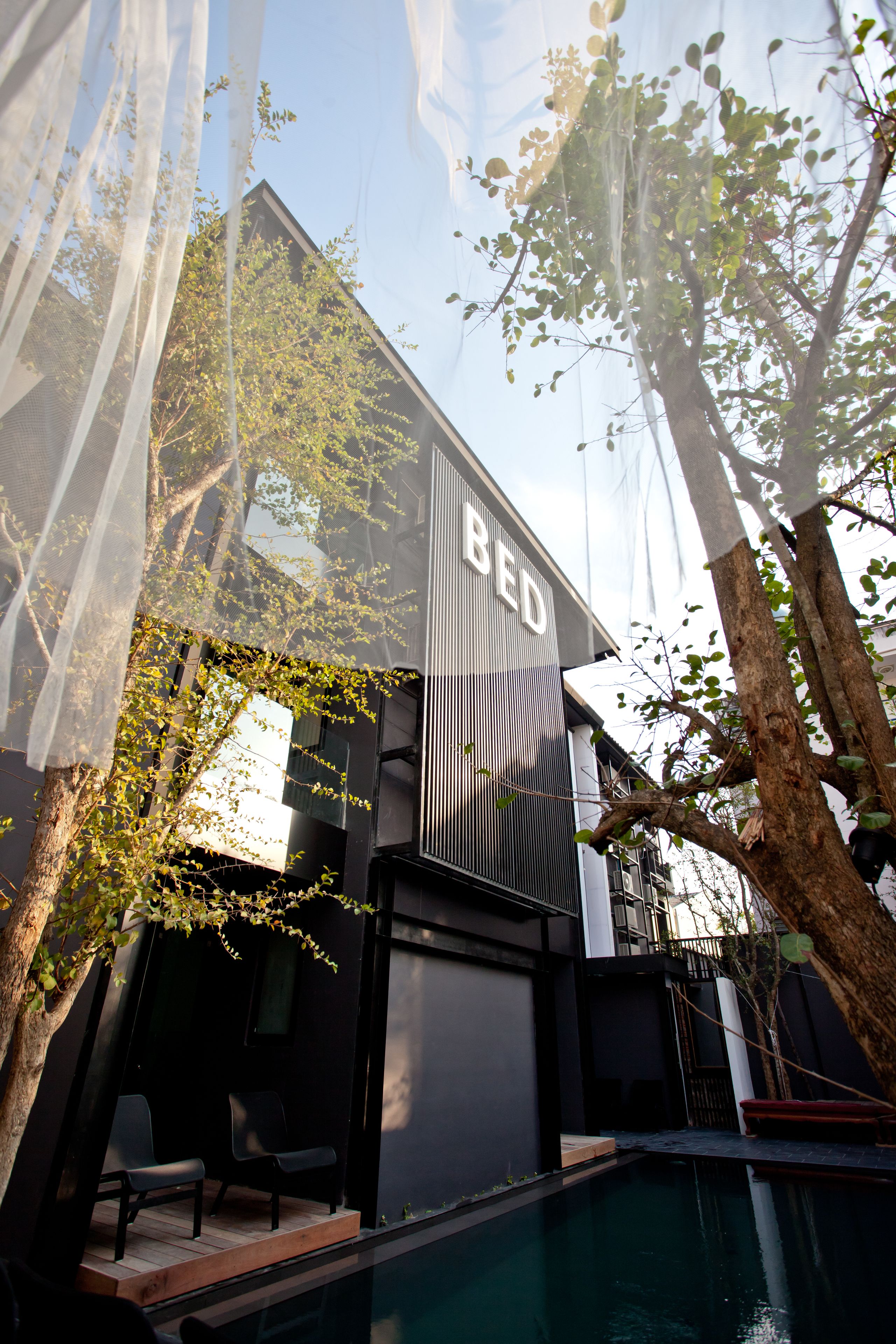 Façana frontal de l'allotjament