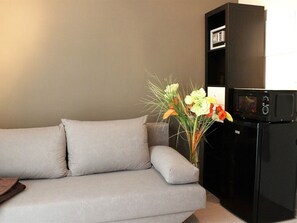 Suite Confort, salle de bains privée | Vue depuis l’hébergement