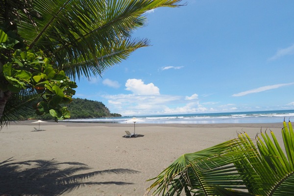 Na praia