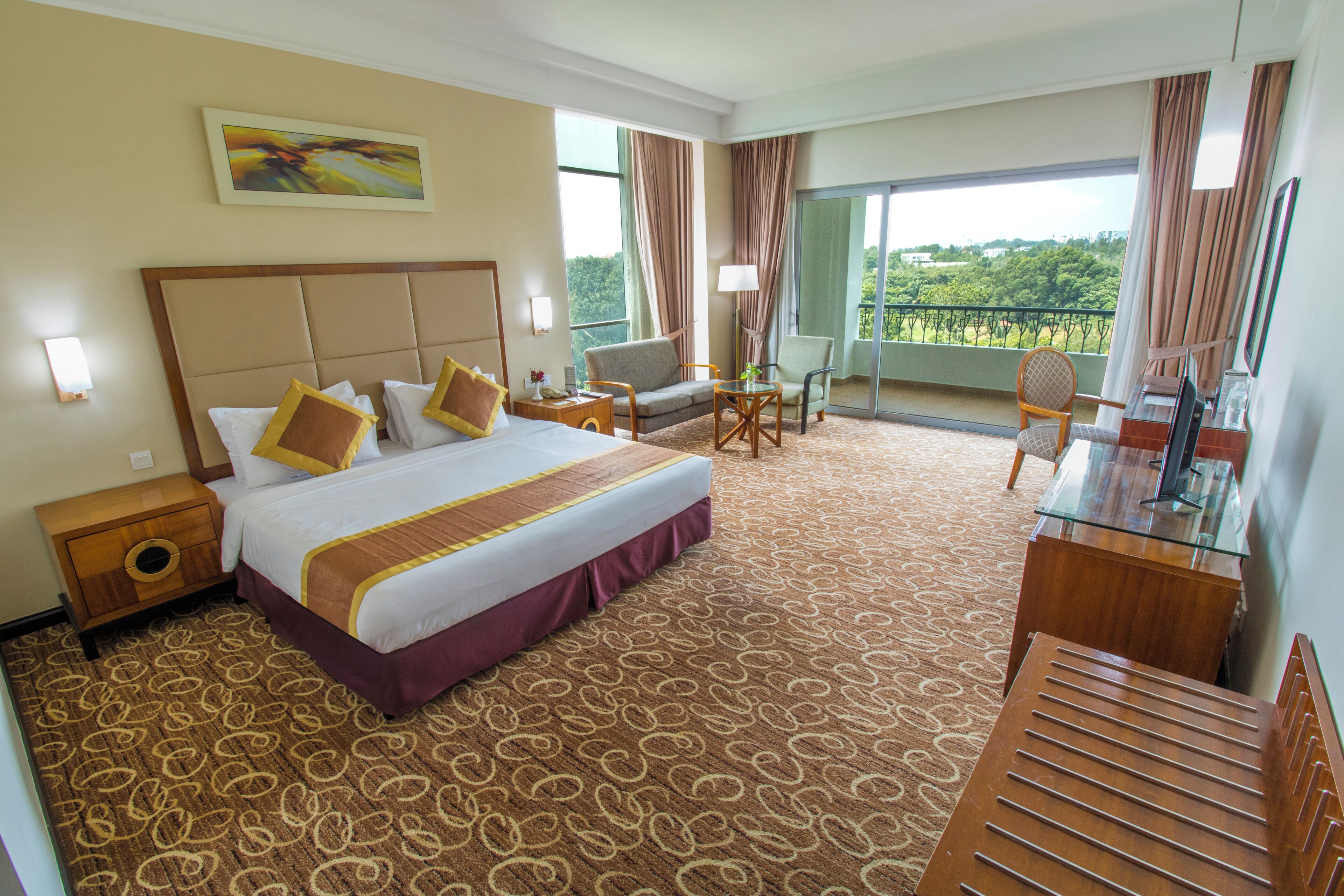 Minibar, in-room safe, desk, blackout curtains