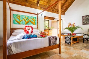 Oceanside Dua Bure (Bungalow) | In-room safe, individually decorated, individually furnished, bed sheets
