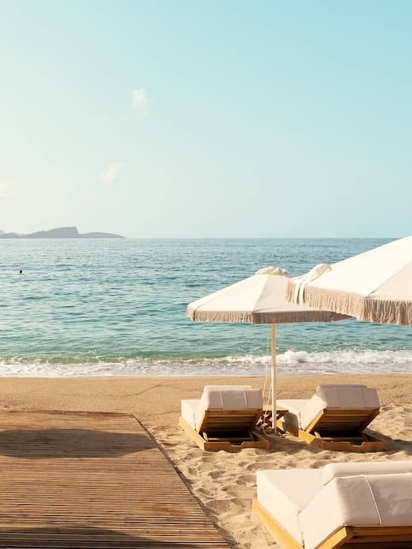 Vue sur la plage/l’océan