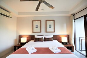 Ropa de cama de alta calidad y minibar