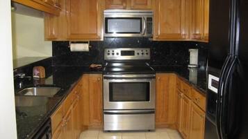 Condo, 3 Bedrooms, Kitchen, Beachfront (#704 ) | Private kitchen | Full-sized fridge, microwave, coffee/tea maker, cookware/dishes/utensils