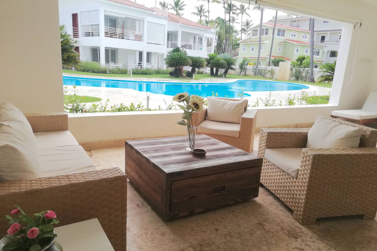 Comfort Apartment, 2 Bedrooms, Pool View, Poolside | View from room