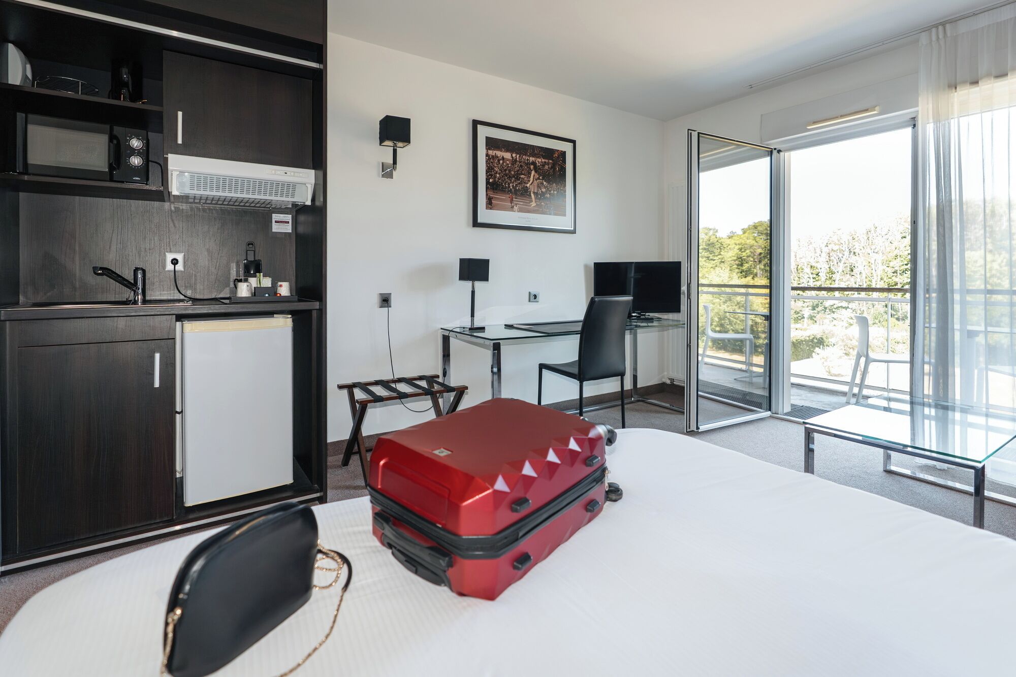 高级开间, 1 张双人床 | 办公桌、隔音、熨斗/熨板、免费 WiFi