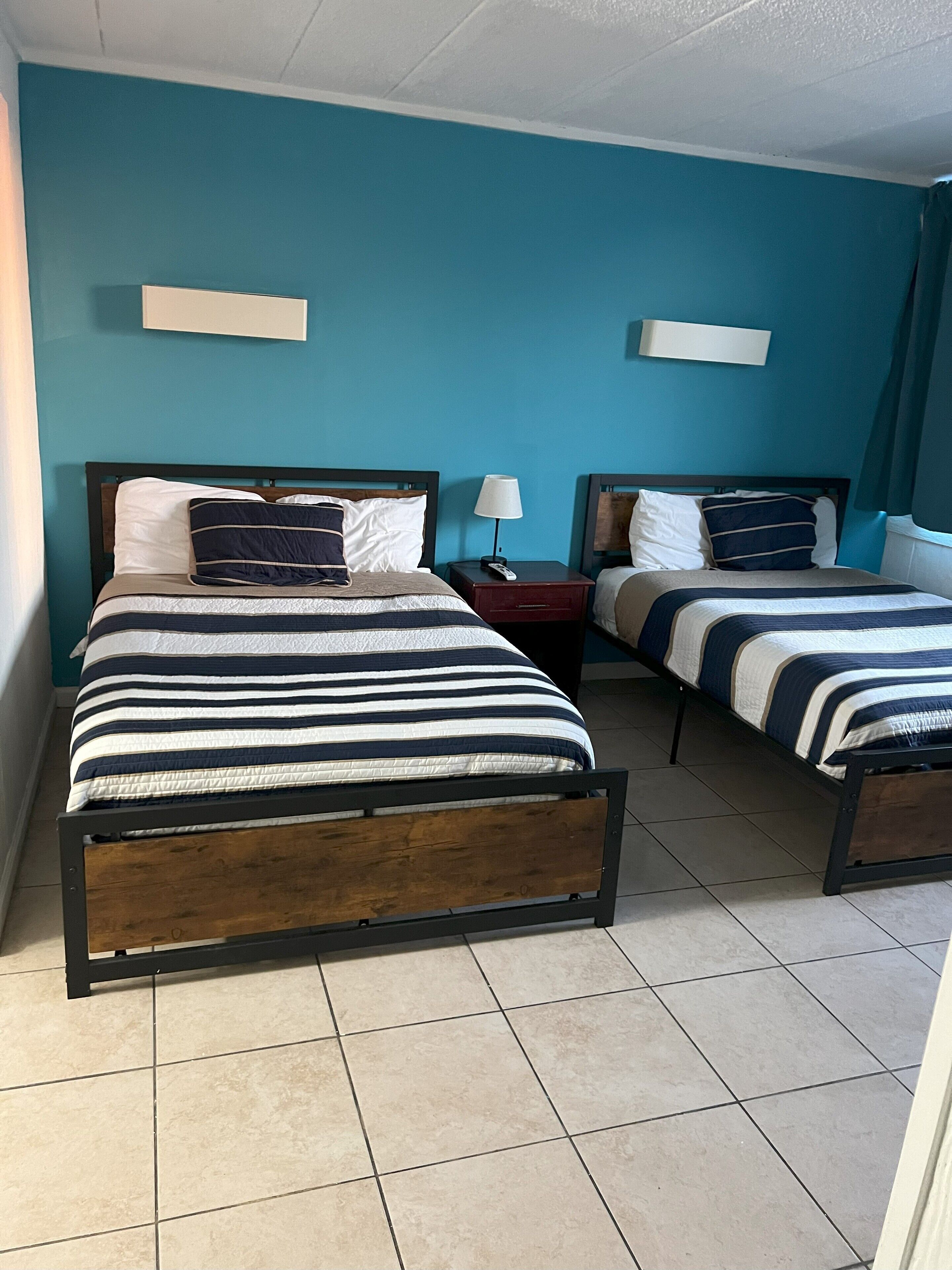 Classic Room, 2 Double Beds, Private Bathroom | Premium bedding, desk, laptop workspace, blackout drapes
