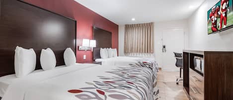 Blackout curtains, free cots/infant beds, free WiFi, bed sheets