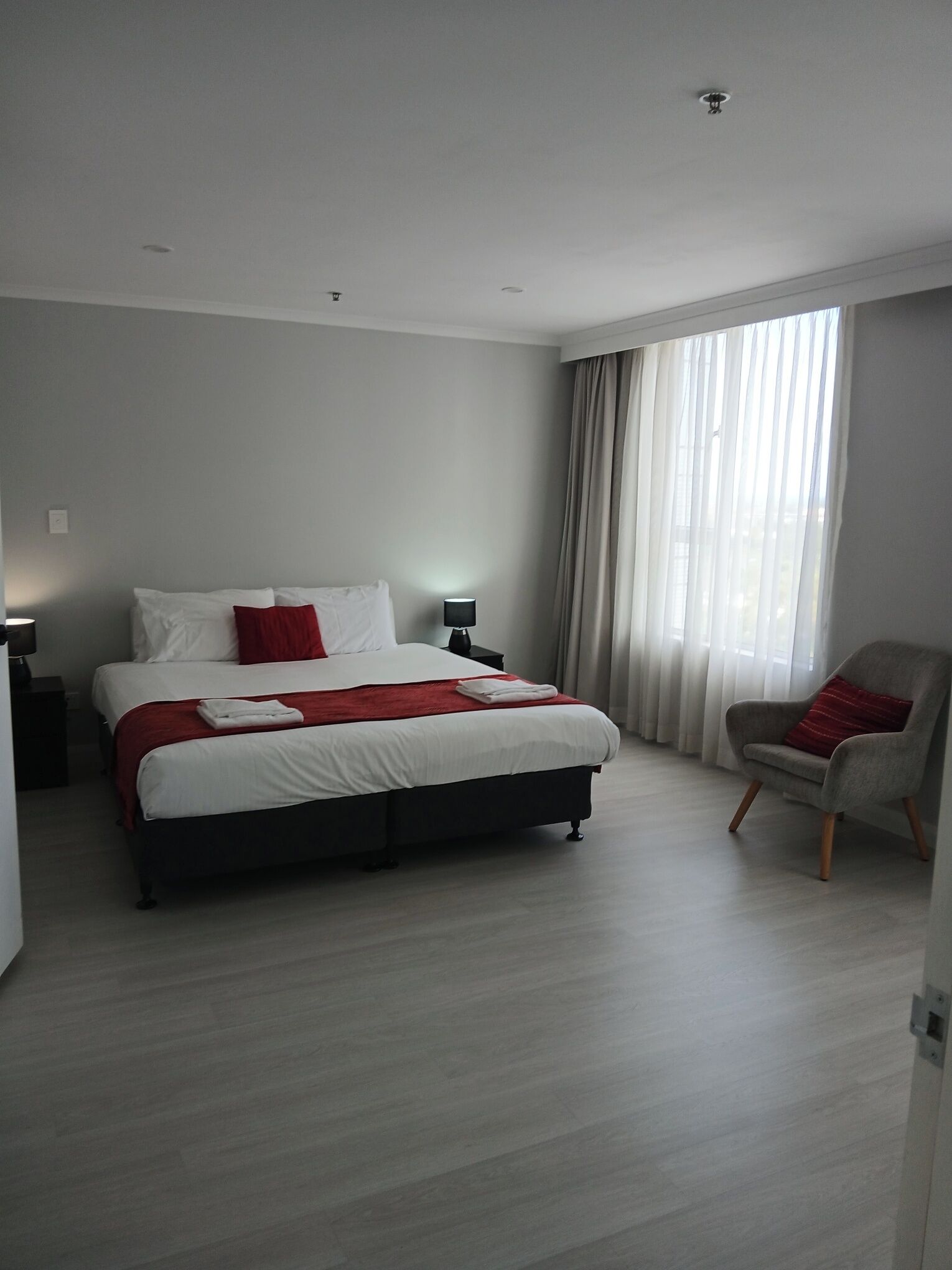 One Bedroom Apartment 108 | Premium bedding, desk, blackout drapes, soundproofing