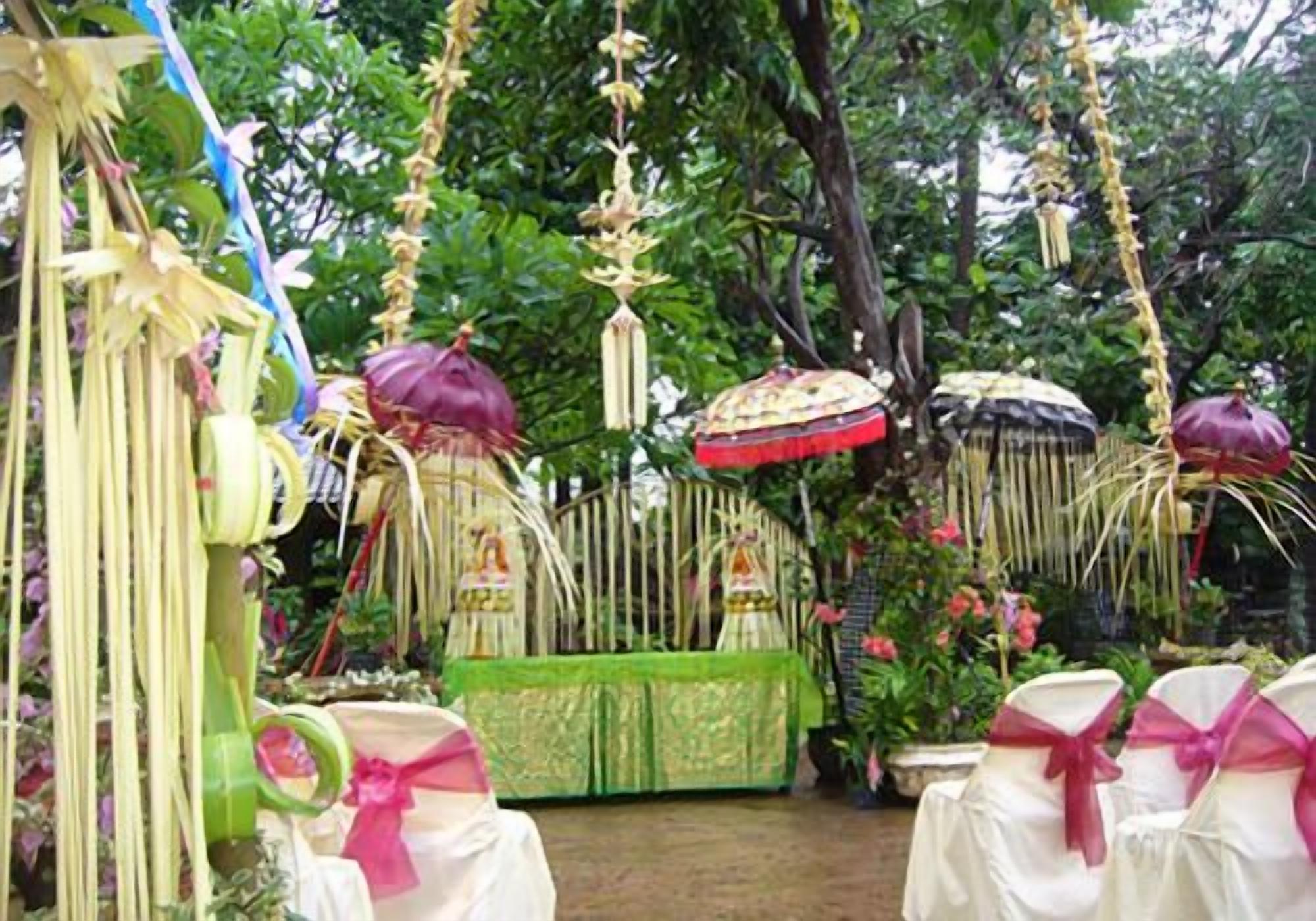 outdoor wedding area