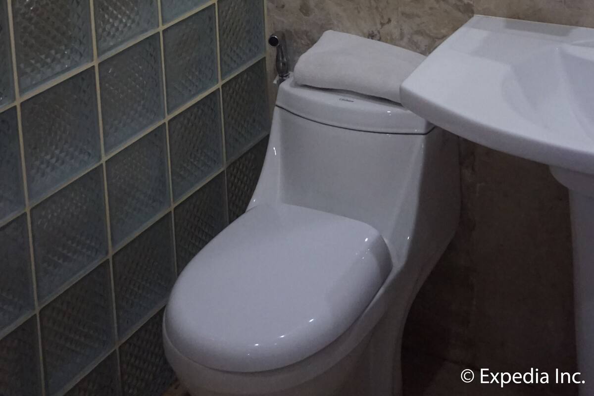 economy room | bathroom | shower, free toiletries, hair dryer, towels