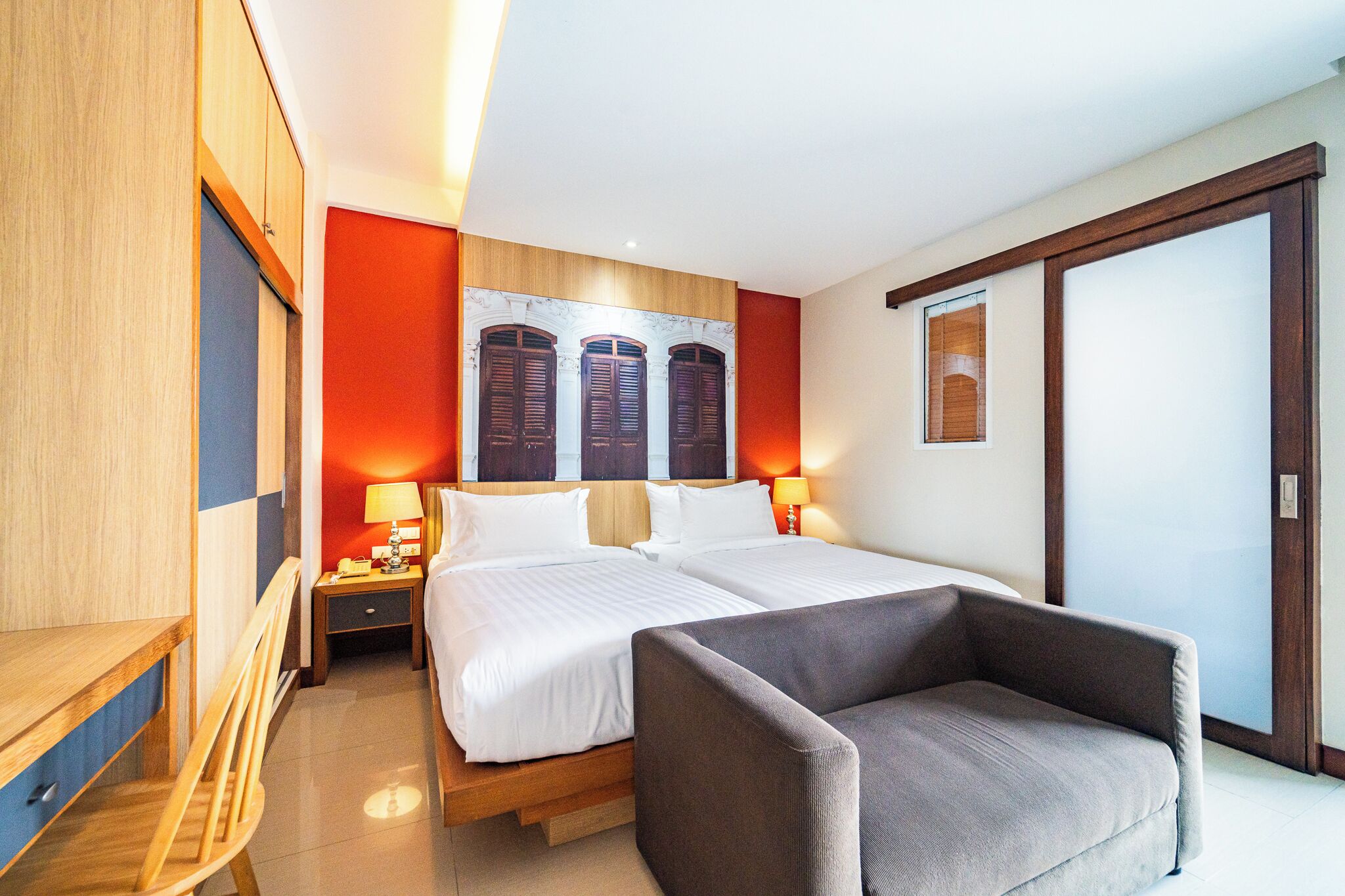 Superior Twin room with Kitchen | In-room safe, desk, laptop workspace, free WiFi