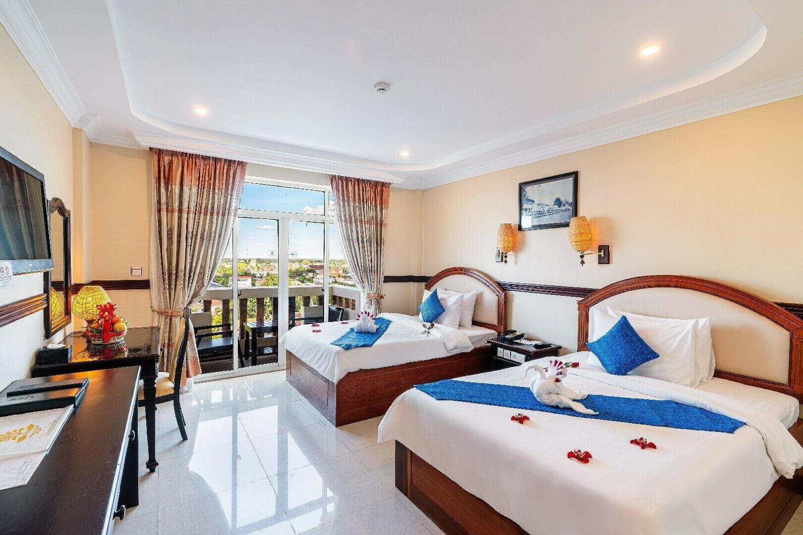 Phòng 2 giường đơn Deluxe, 2 giường đơn | Minibar, két bảo mật tại phòng, trang trí khác biệt 