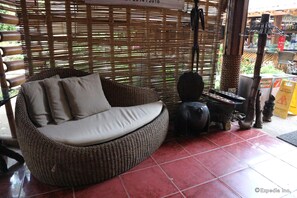 Sittområde i lobbyn