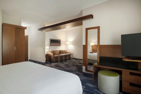 Deluxe Room | Desk, laptop workspace, blackout drapes, iron/ironing board. Fairfield Inn & Suites Bristol