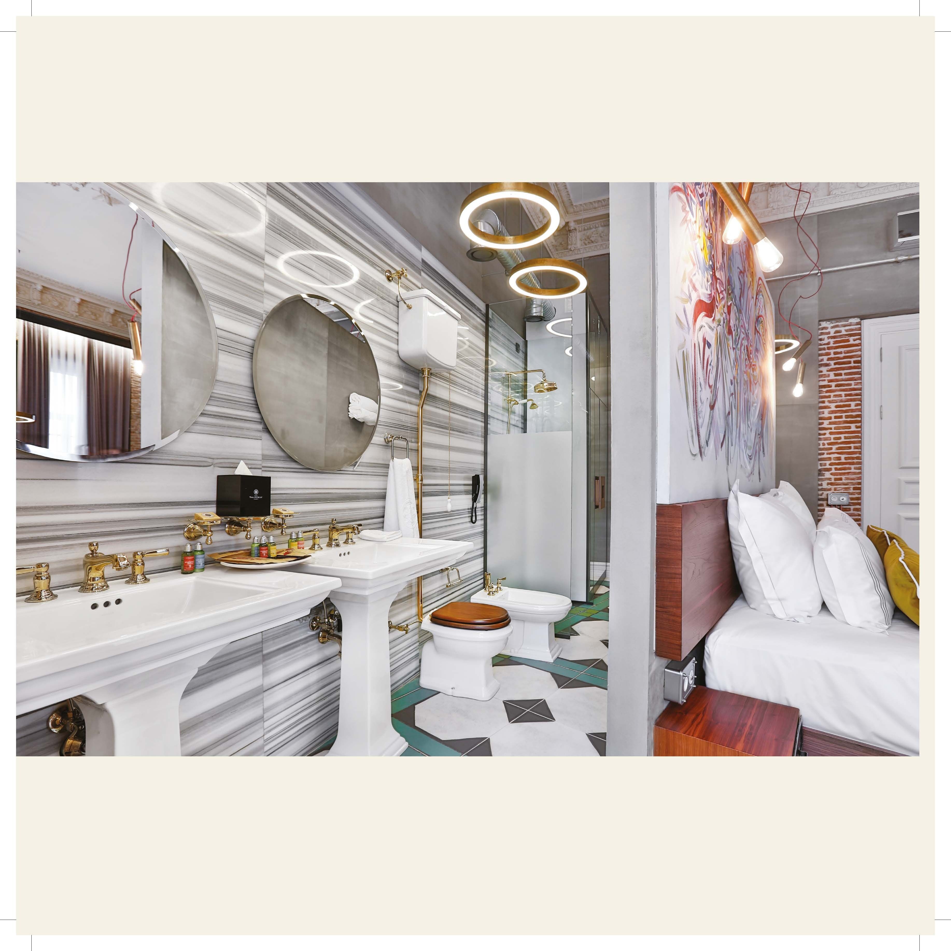 royal suite | bathroom | shower, rainfall showerhead, designer toiletries, hair dryer