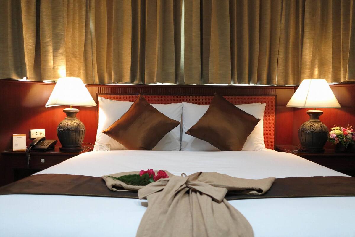 Ropa de cama de alta calidad y minibar