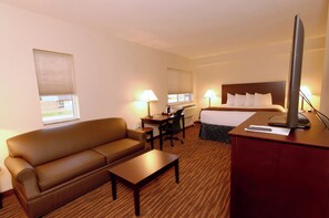 Premium bedding, down duvets, in-room safe, desk