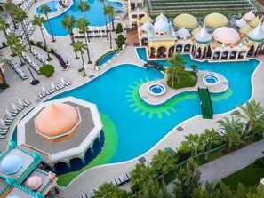 4 indoor pools, 8 outdoor pools, pool umbrellas, pool loungers - Kamelya Fulya Hotel (Manavgat)