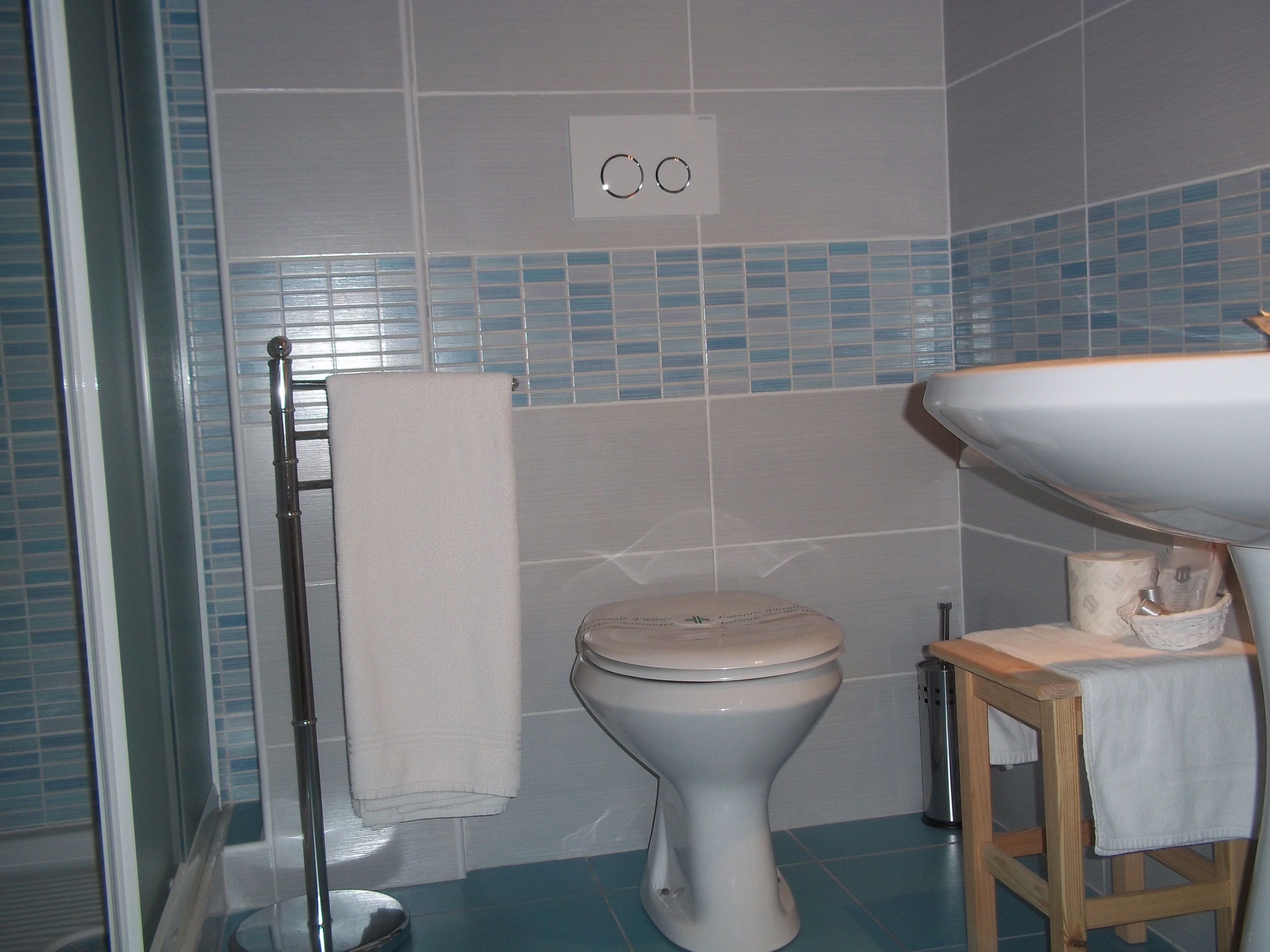 shower, free toiletries, hair dryer, bidet